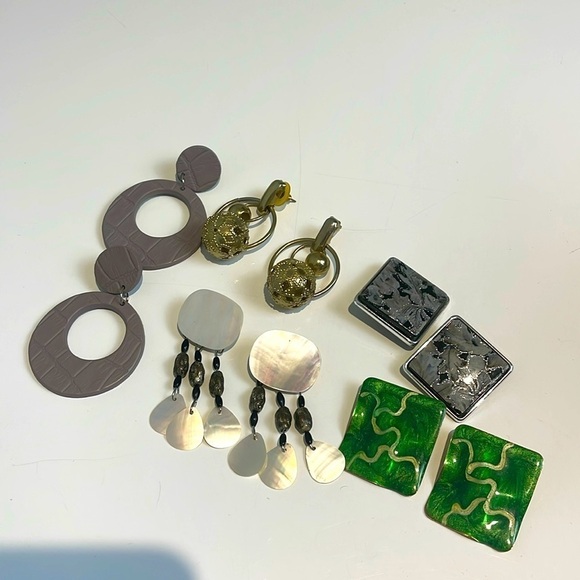 Vintage 80’s earrings lot - Picture 1 of 7